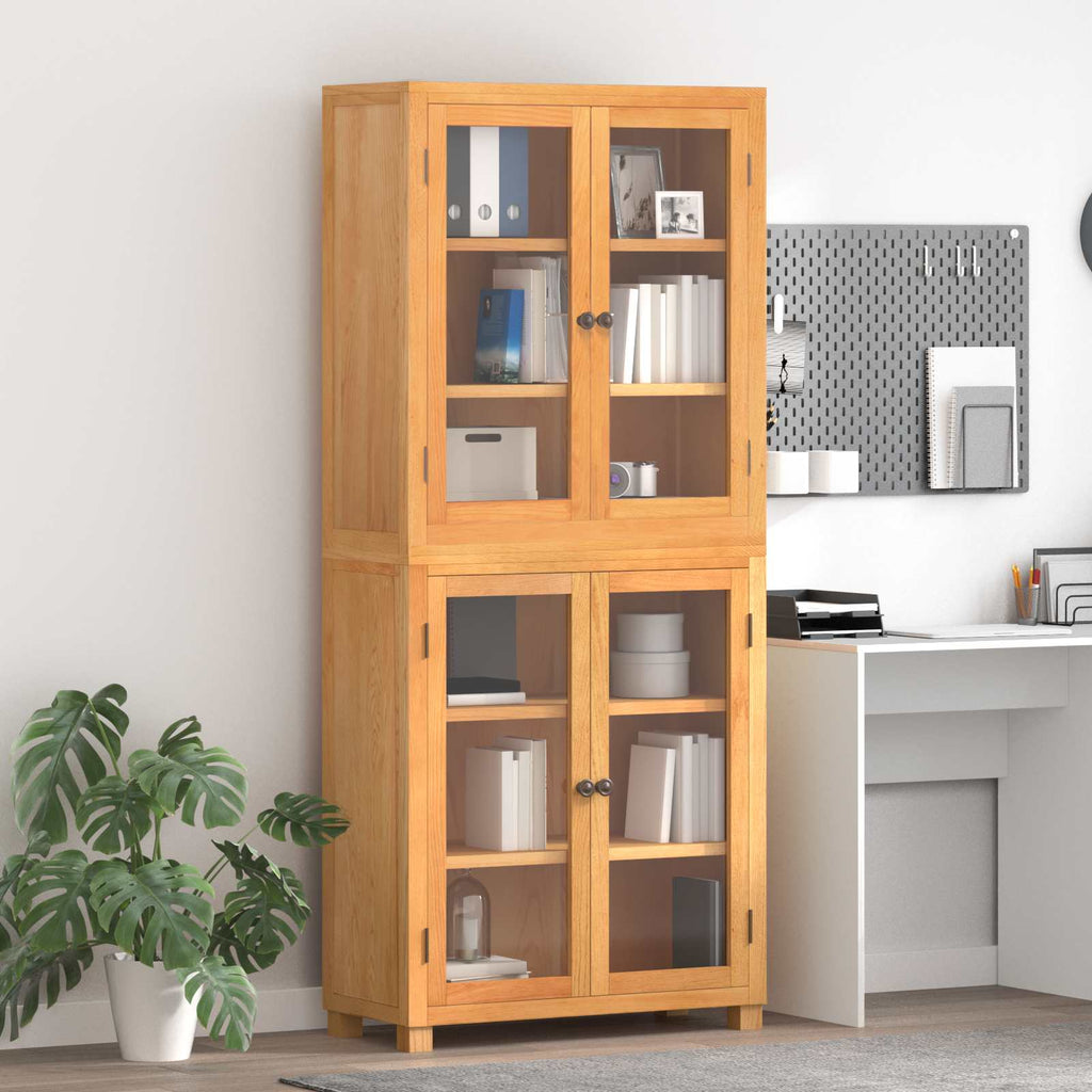 Aufbewahrungsmöbel-Set mit Speicher mit Tür Braun Holzwerkstoff