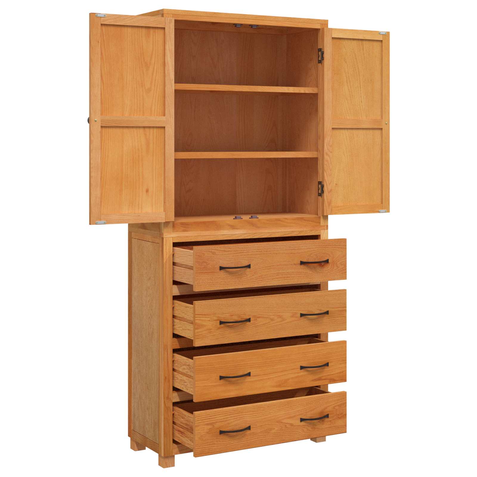 Aufbewahrungsmöbel-Set mit Schubladen Braun Holzwerkstoff