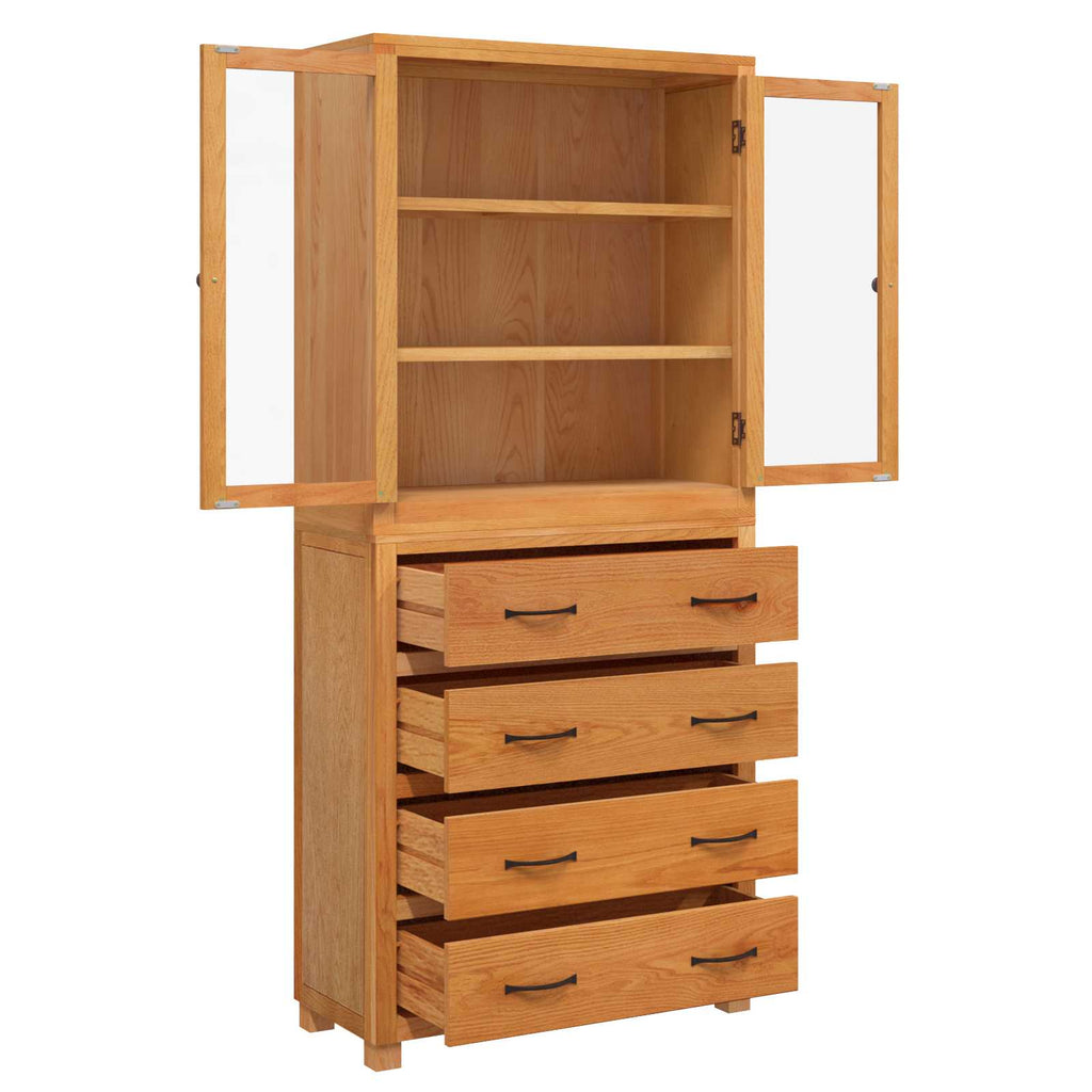 Aufbewahrungsmöbel-Set mit Schubladen Braun Holzwerkstoff