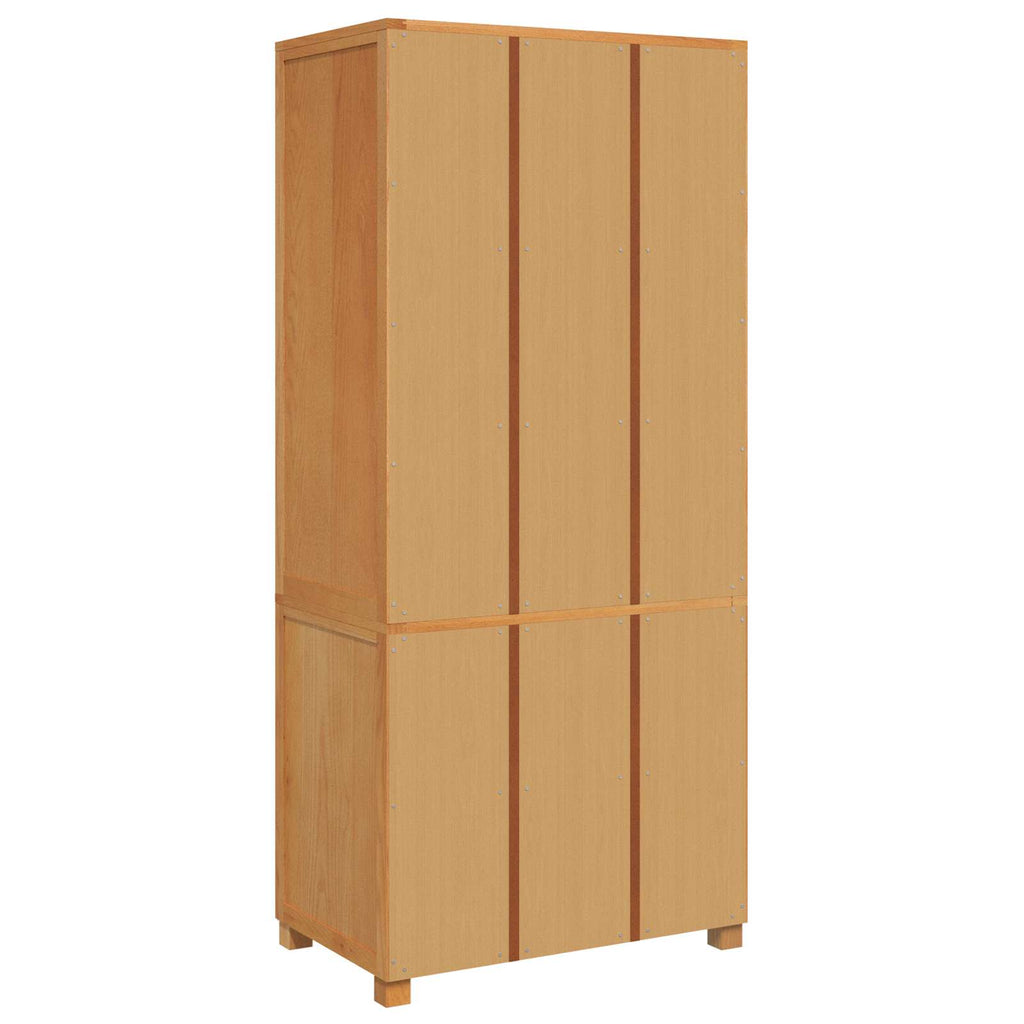 Aufbewahrungsmöbel-Set mit Speicher mit Tür Braun Holzwerkstoff