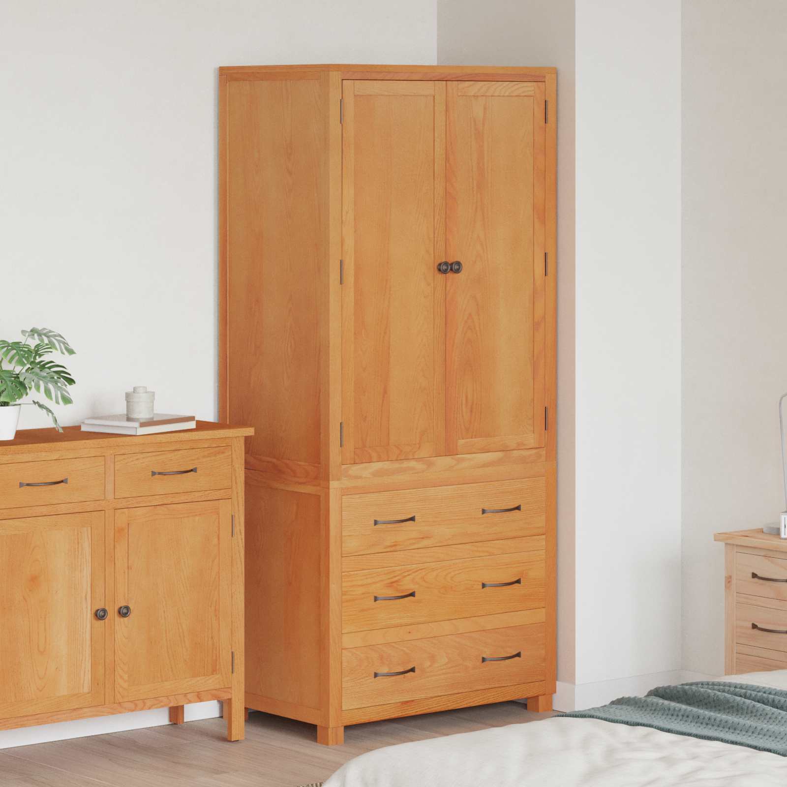 Aufbewahrungsmöbel-Set mit Schubladen Braun Holzwerkstoff