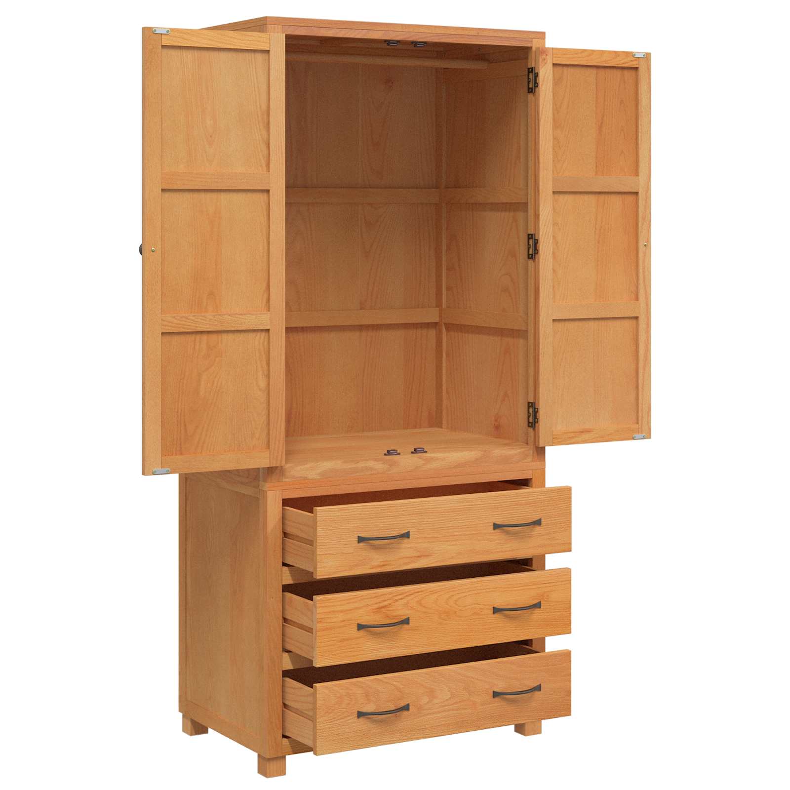 Aufbewahrungsmöbel-Set mit Schubladen Braun Holzwerkstoff
