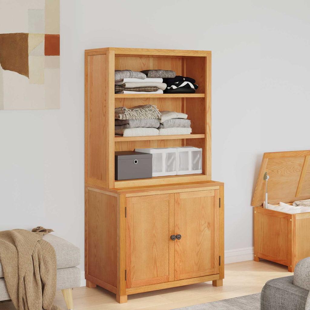 Aufbewahrungsmöbel-Set mit Speicher mit Tür Braun Holzwerkstoff