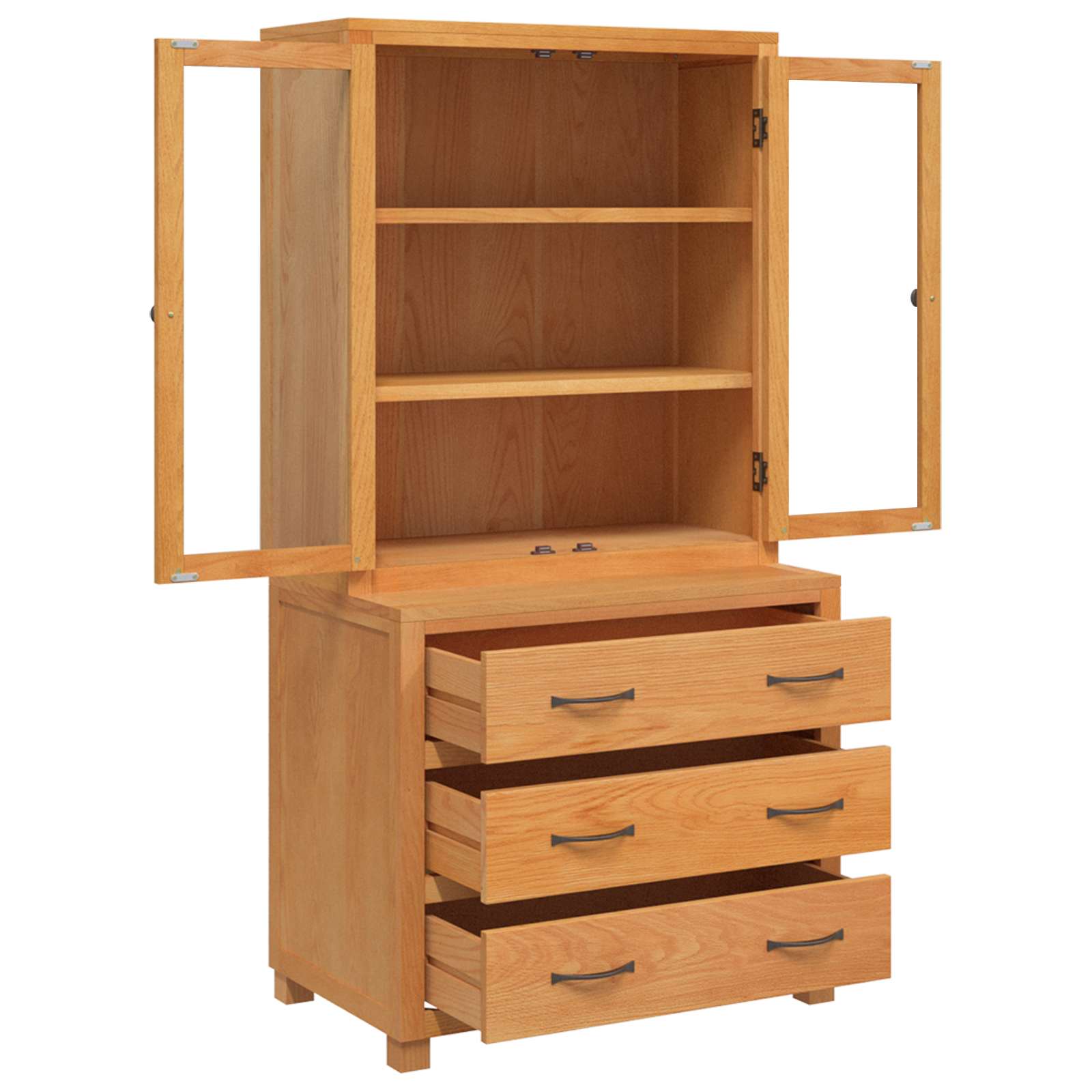 Aufbewahrungsmöbel-Set mit Schubladen Braun Holzwerkstoff
