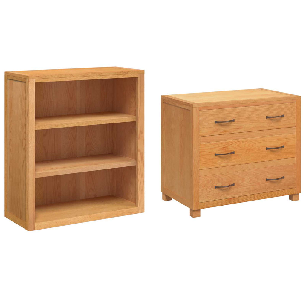 Aufbewahrungsmöbel-Set mit Schubladen Braun Holzwerkstoff
