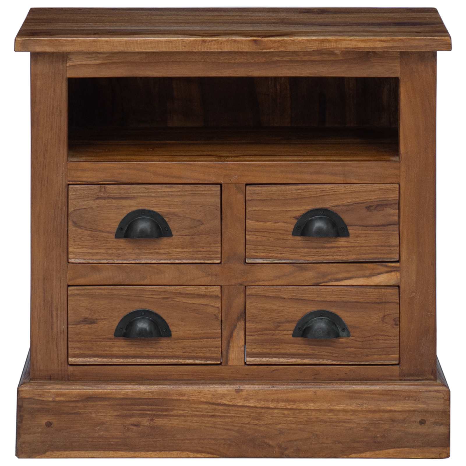 Aufbewahrungsschrank Natur 60 x 30 x 60 cm Massivholz Teak