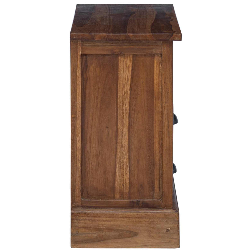 Aufbewahrungsschrank Natur 60 x 30 x 60 cm Massivholz Teak