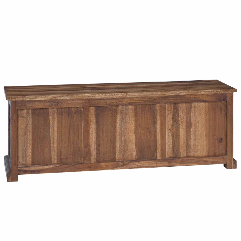 TV-Ständer Natur 110 x 30 x 40 cm Massivholz Teak