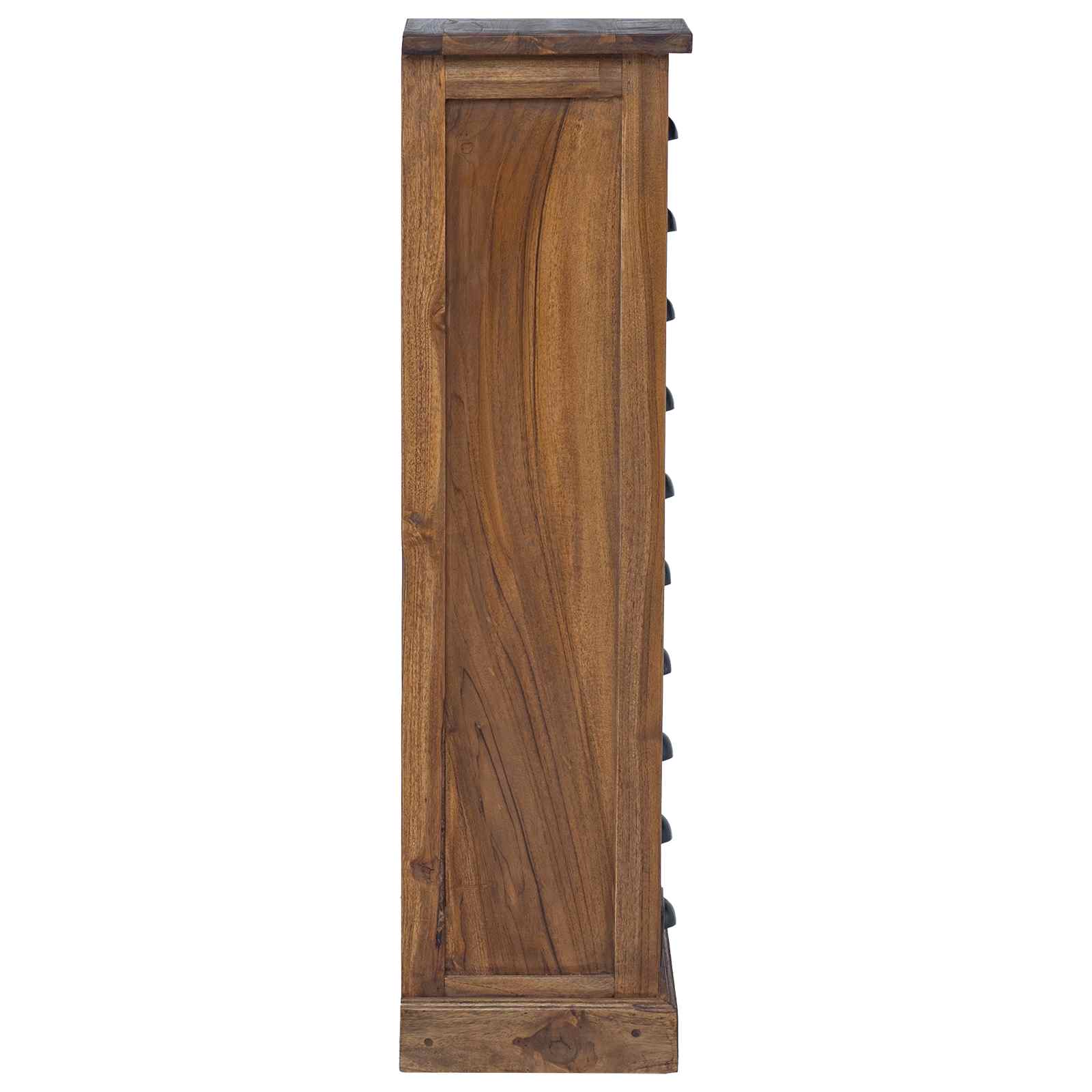 Kommode mit Schubladen Natur 35 x 30 x 110 cm Massivholz Teak