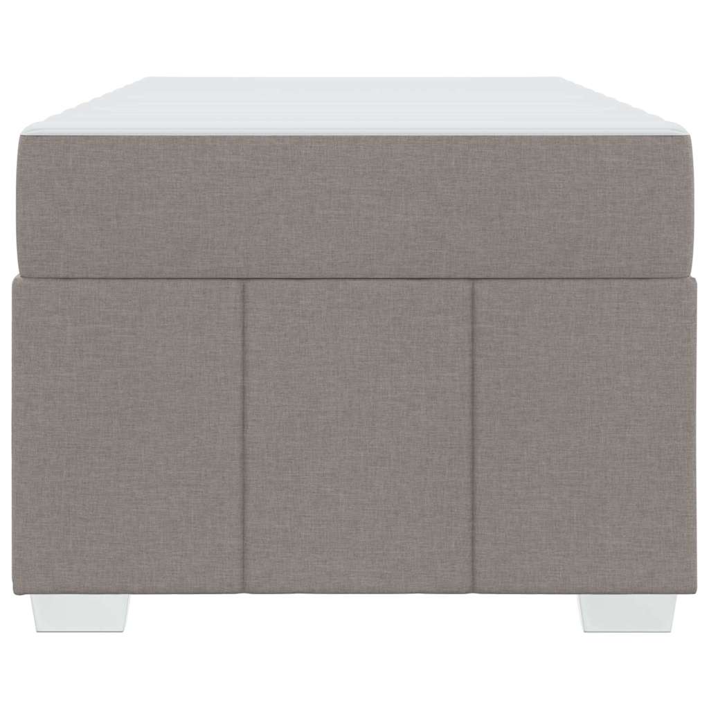 Bettrahmen mit Matratze Taupe 90 x 200 cm Stoff