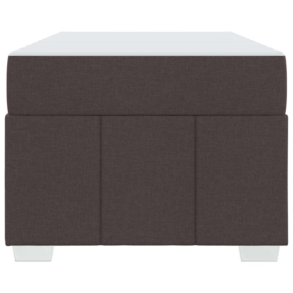Bettrahmen mit Matratze Dunkelbraun 120 x 190 cm Stoff