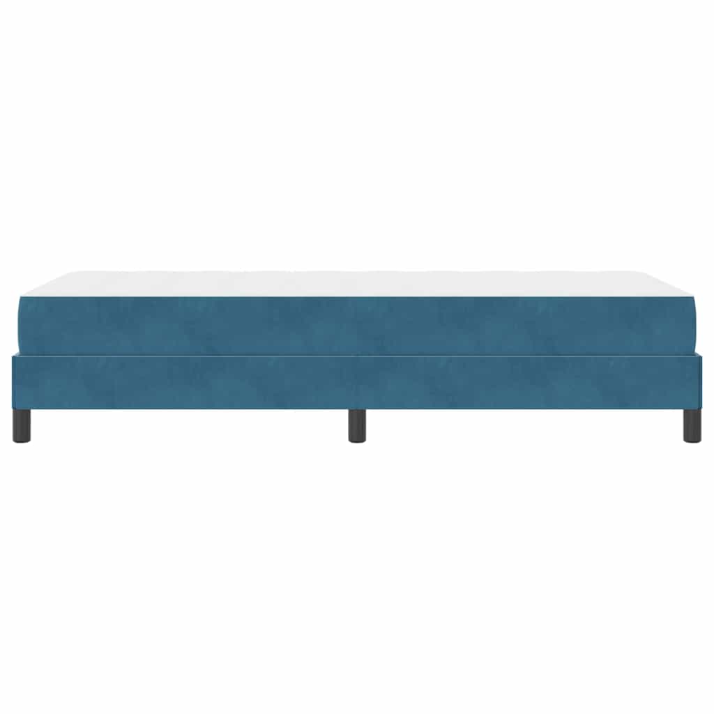 Boxspringbett mit Matratze Dunkelblau 100 x 210 cm Stoff