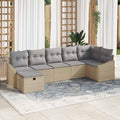Sofa Set mit Kissen 8 pcs Poly-Rattan