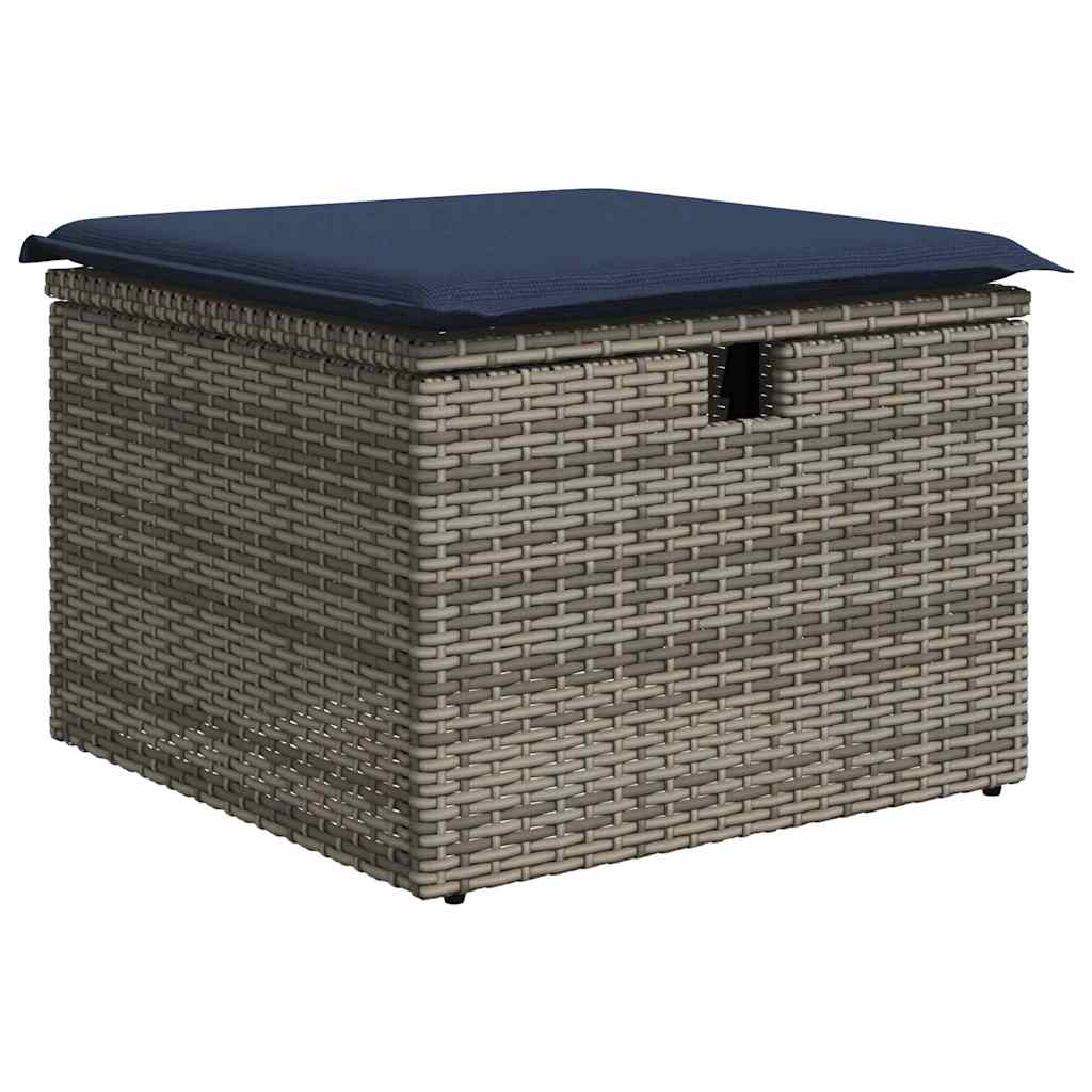 Sofa Set mit Kissen 6 pcs Poly-Rattan
