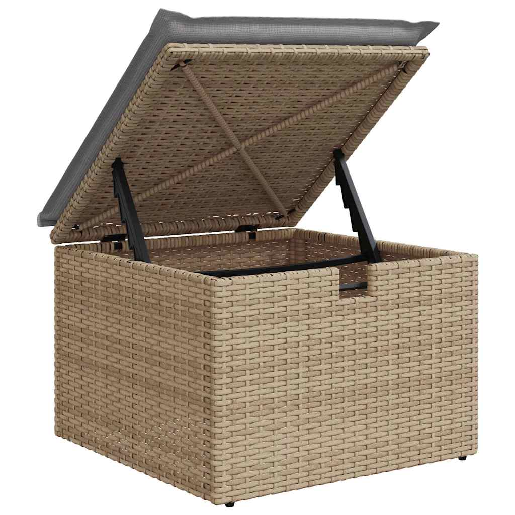 Sofa Set mit Kissen 5 pcs Poly-Rattan