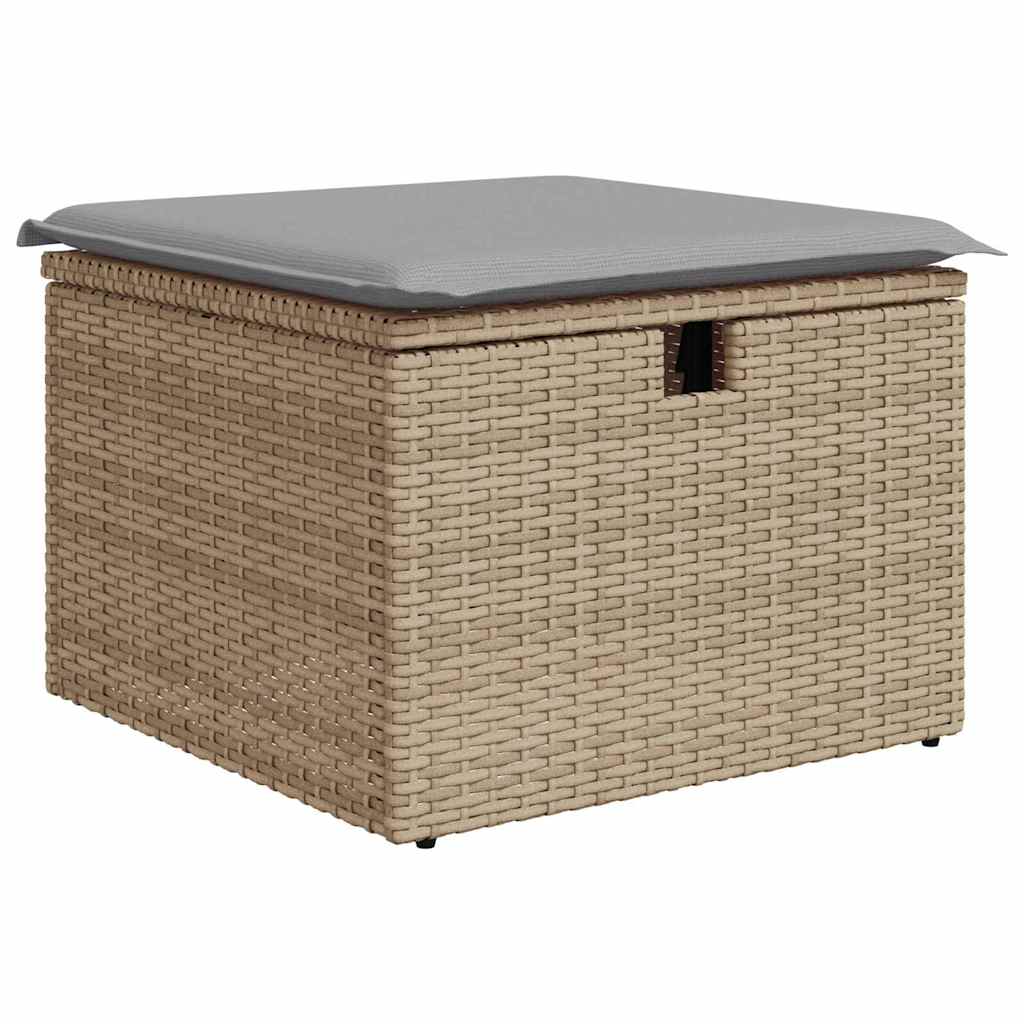 Sofa Set mit Kissen 5 pcs Poly-Rattan