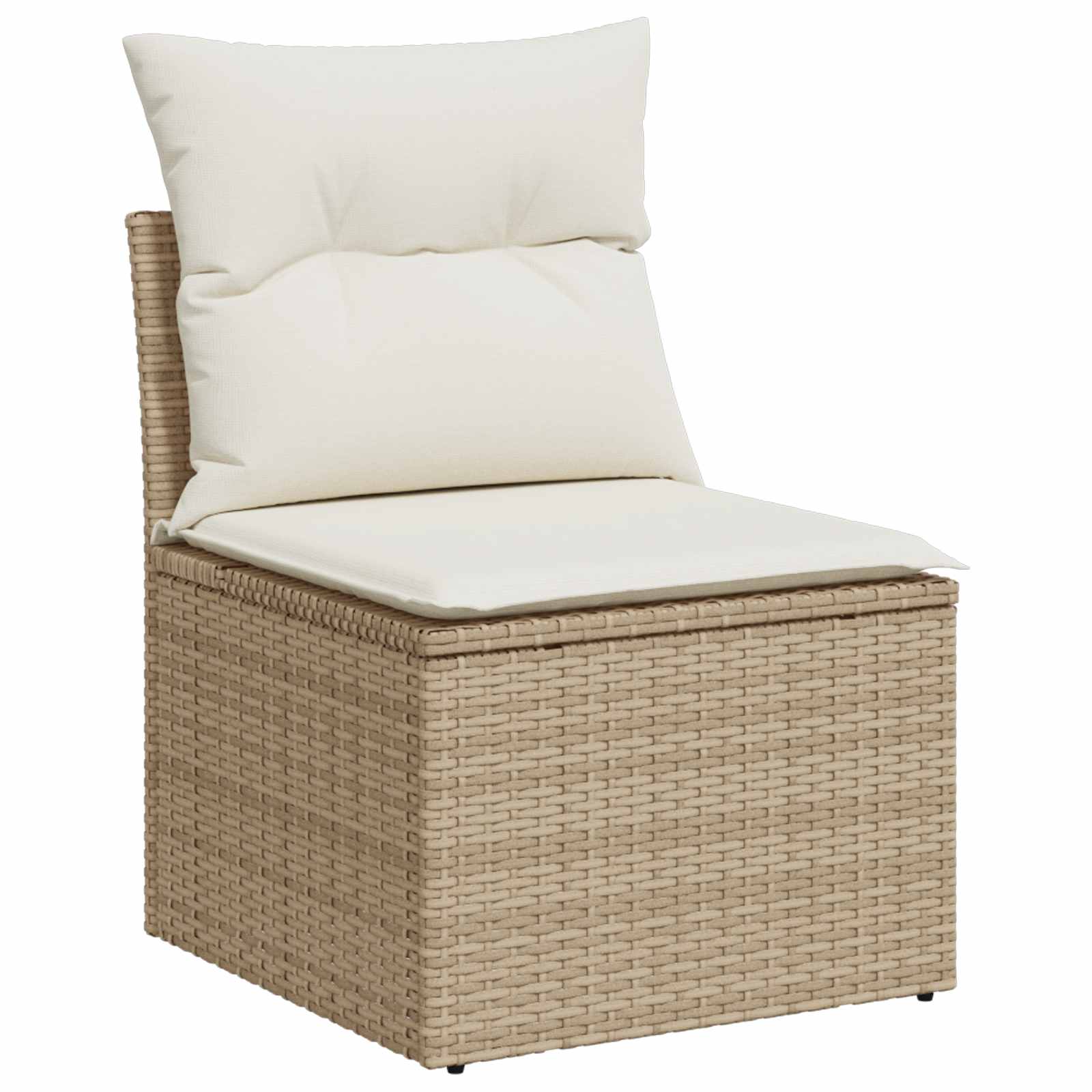 Gartensofa-set mit Kissen 8 pcs Beige und Creme