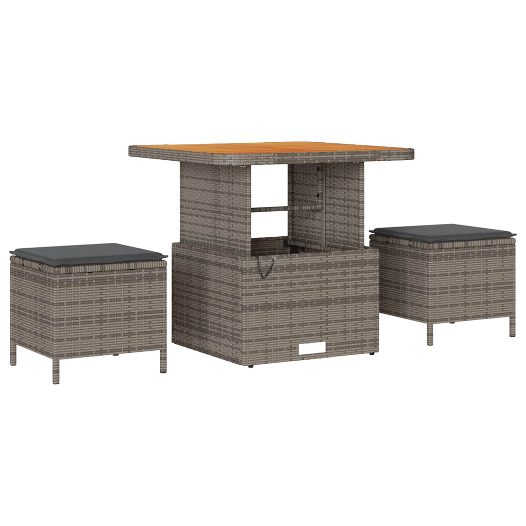 Gartensofa-set mit Kissen 8 pcs Grau