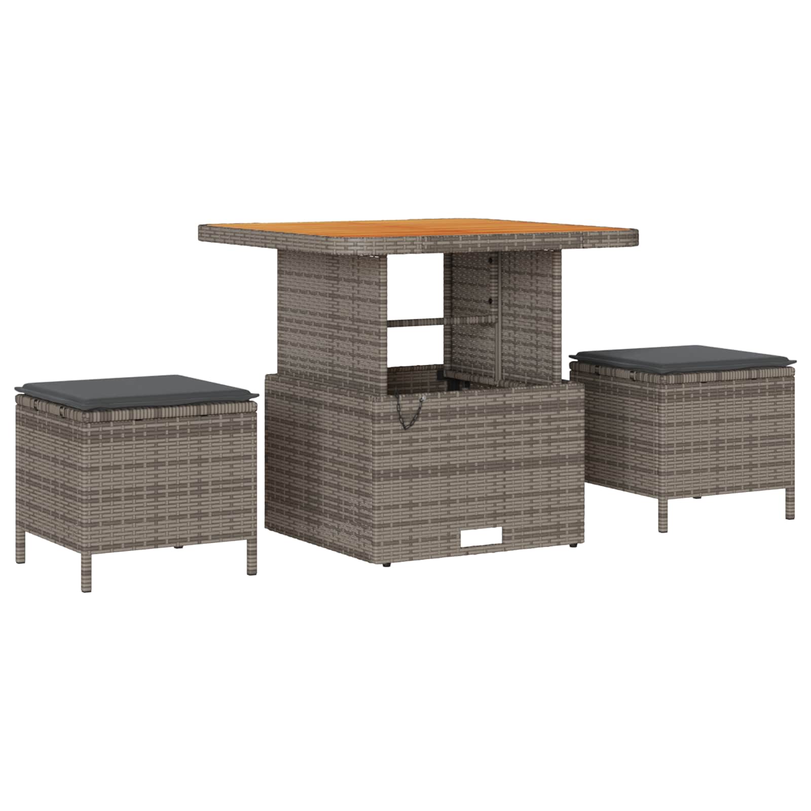 Gartensofa-set mit Kissen 11 pcs Grau