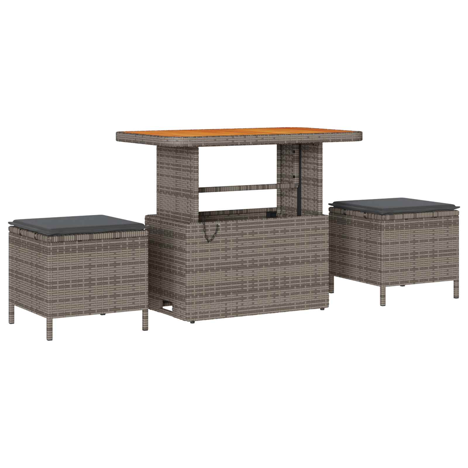 Gartensofa-set mit Kissen 10 pcs Grau