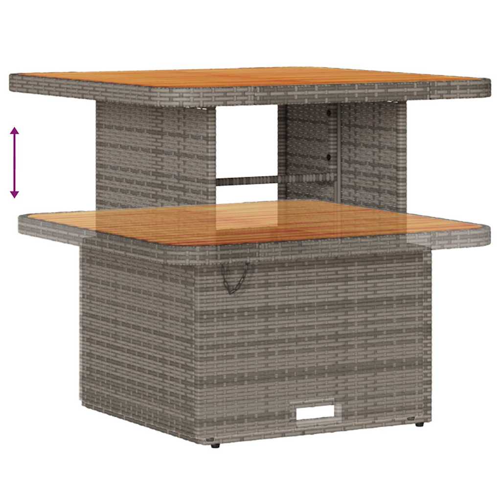 Gartensofa-set mit Kissen 13 pcs Grau Poly-Rattan