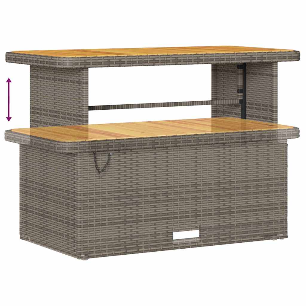 Gartensofa-set mit Kissen 12 pcs Grau Poly-Rattan
