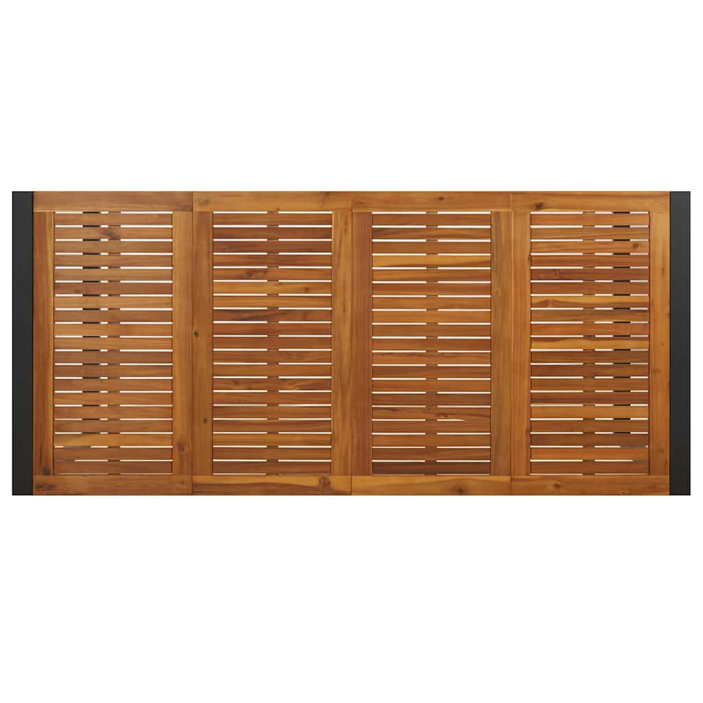 Garten Essgruppe 9 pcs Grau und Braun Poly-Rattan
