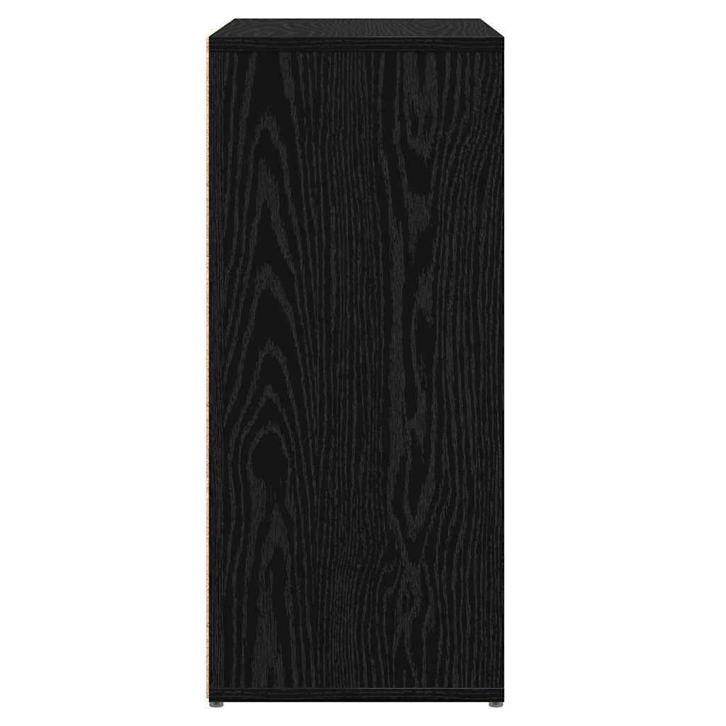 Sideboard 2 pcs Schwarz Eichen-Optik 60 x 31 x 70 cm