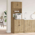 Küchenbuffet mit Regal 2 pcs Artisan-Eiche 60 x 50 x 180 cm