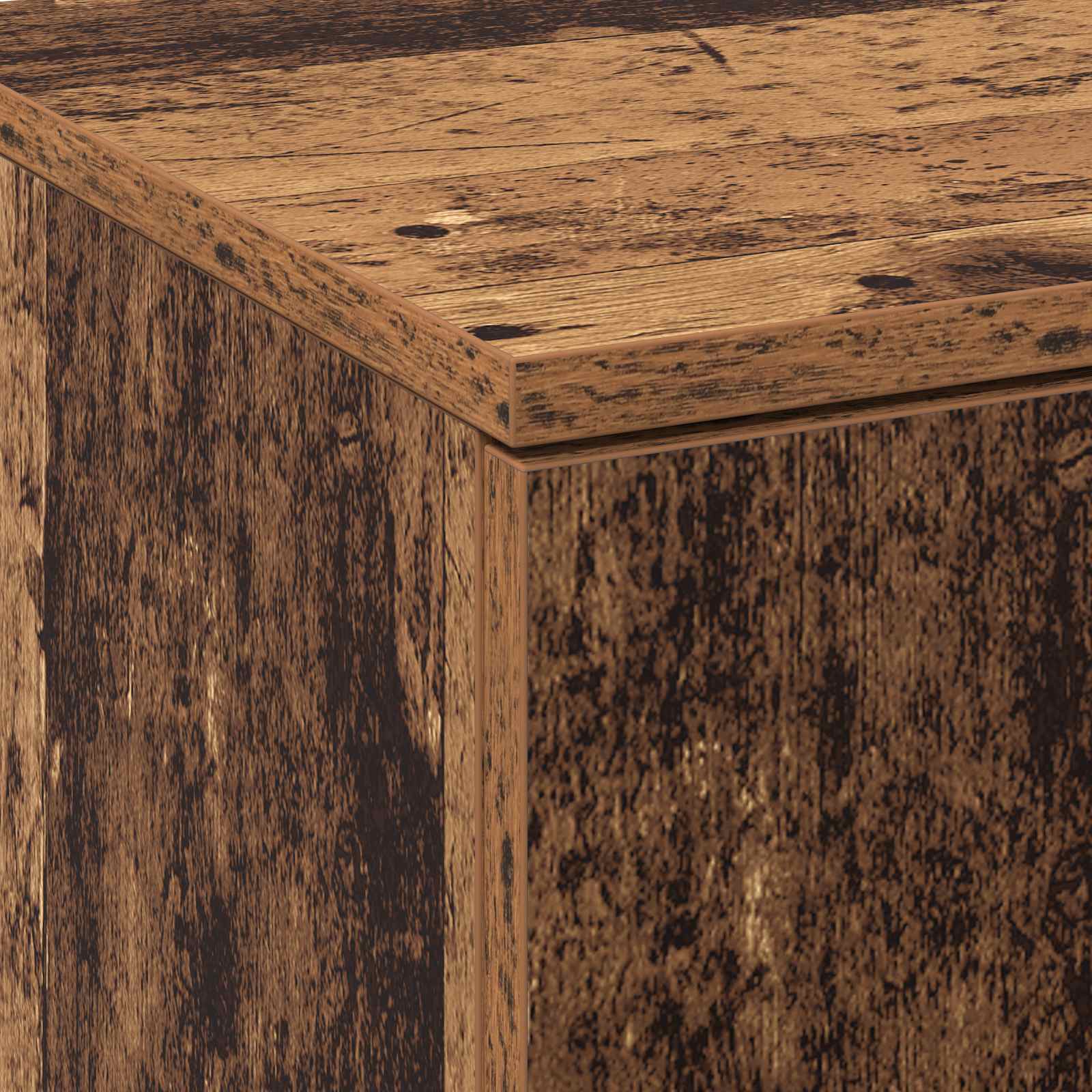 Highboard Altholz 70 x 33,5 x 180 cm Holzwerkstoff