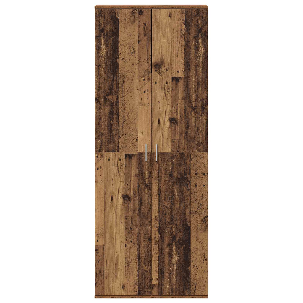 Highboard Altholz 70 x 33,5 x 180 cm Holzwerkstoff