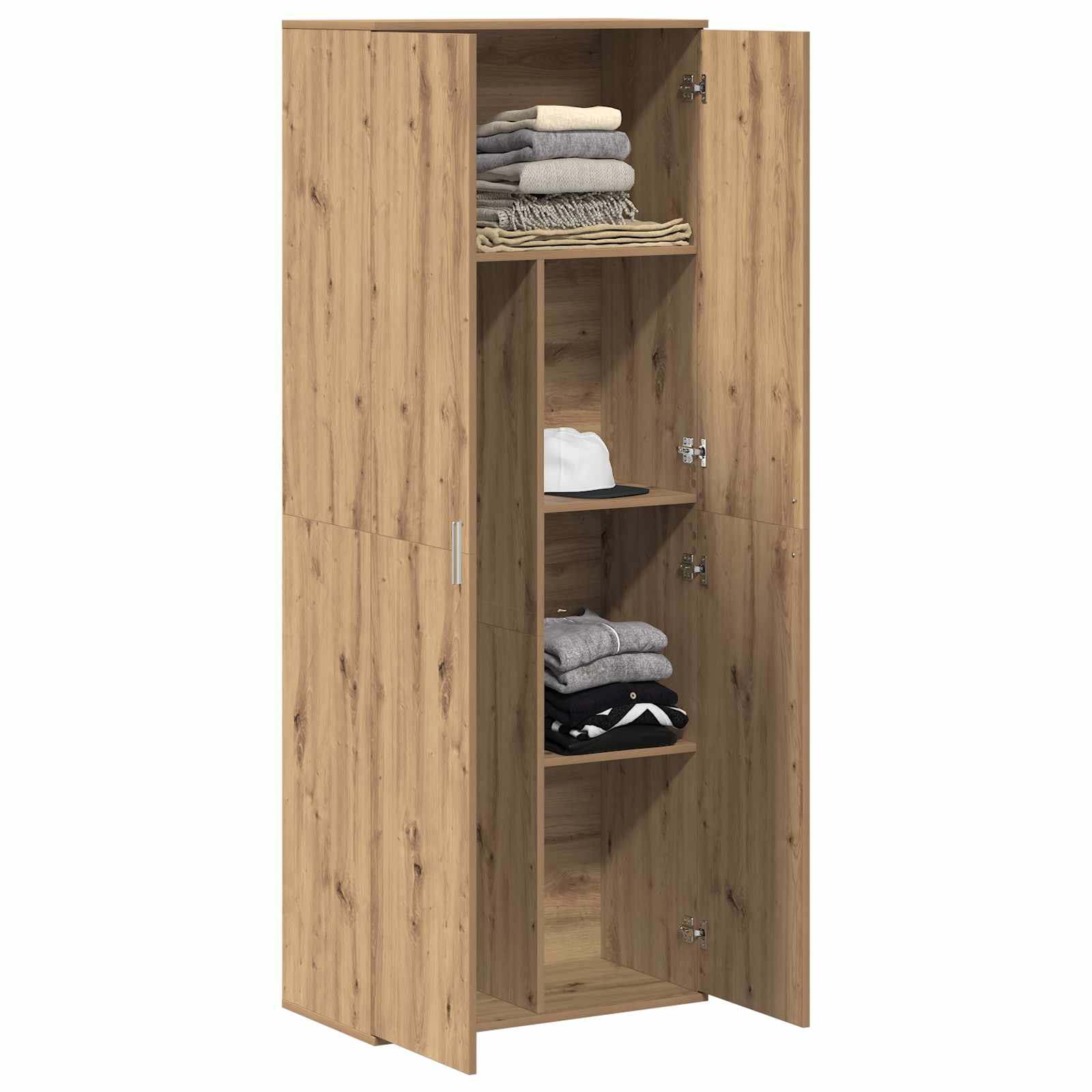 Highboard Artisan-Eiche 70 x 33,5 x 180 cm Holzwerkstoff