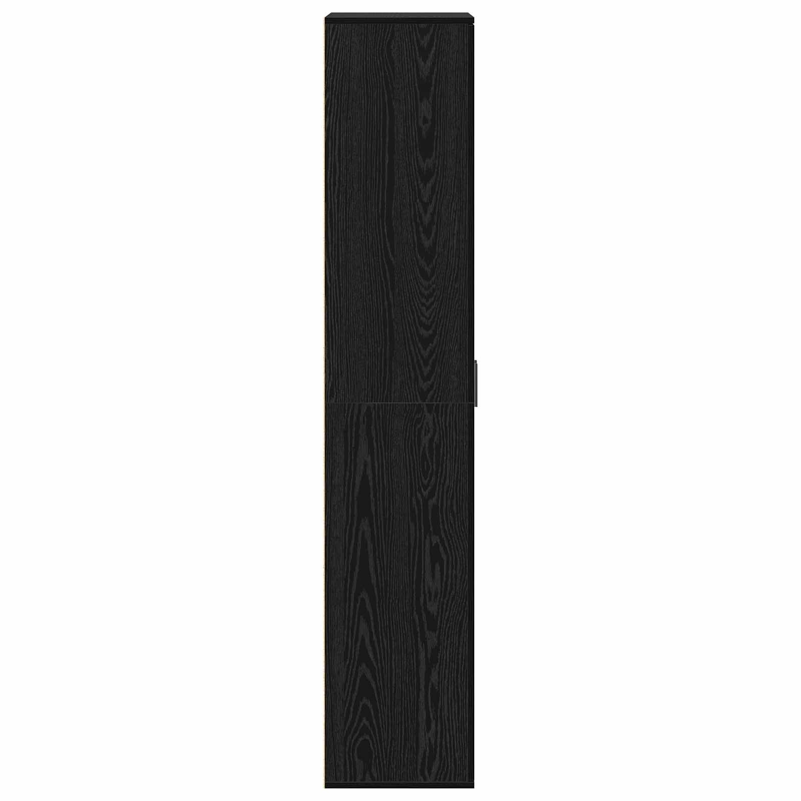 Highboard Schwarz Eichen-Optik 70 x 33,5 x 180 cm Holzwerkstoff