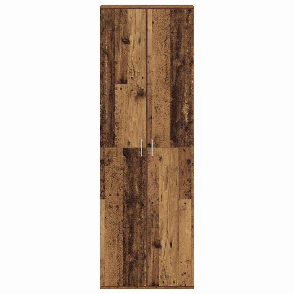 Highboard Altholz 60 x 35 x 180 cm Holzwerkstoff