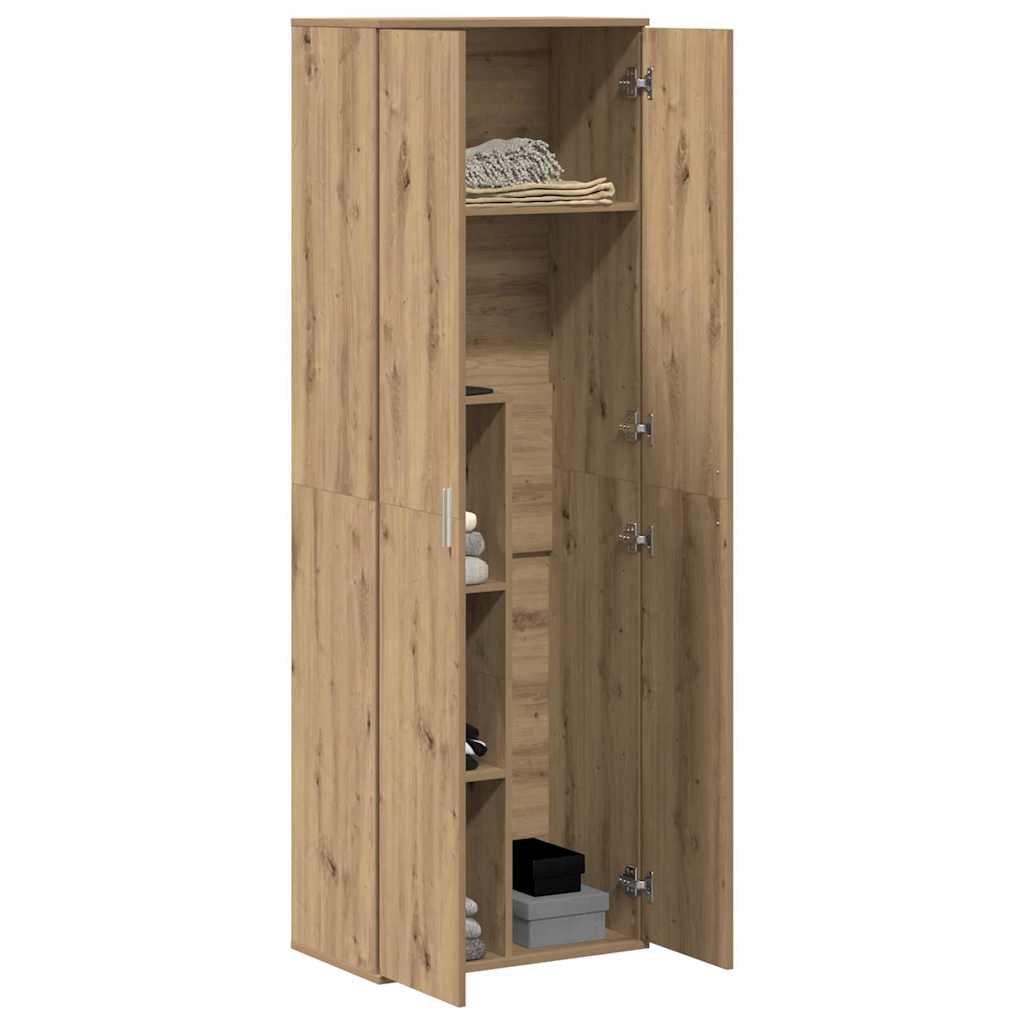 Highboard Eiche handwerklich 60 x 35 x 180 cm Holzwerkstoff