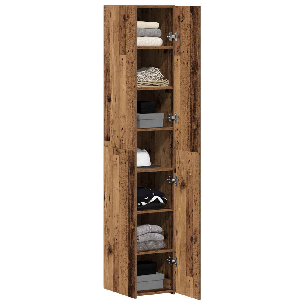Highboard 2 pcs Altholz 30 x 42,5 x 185 cm