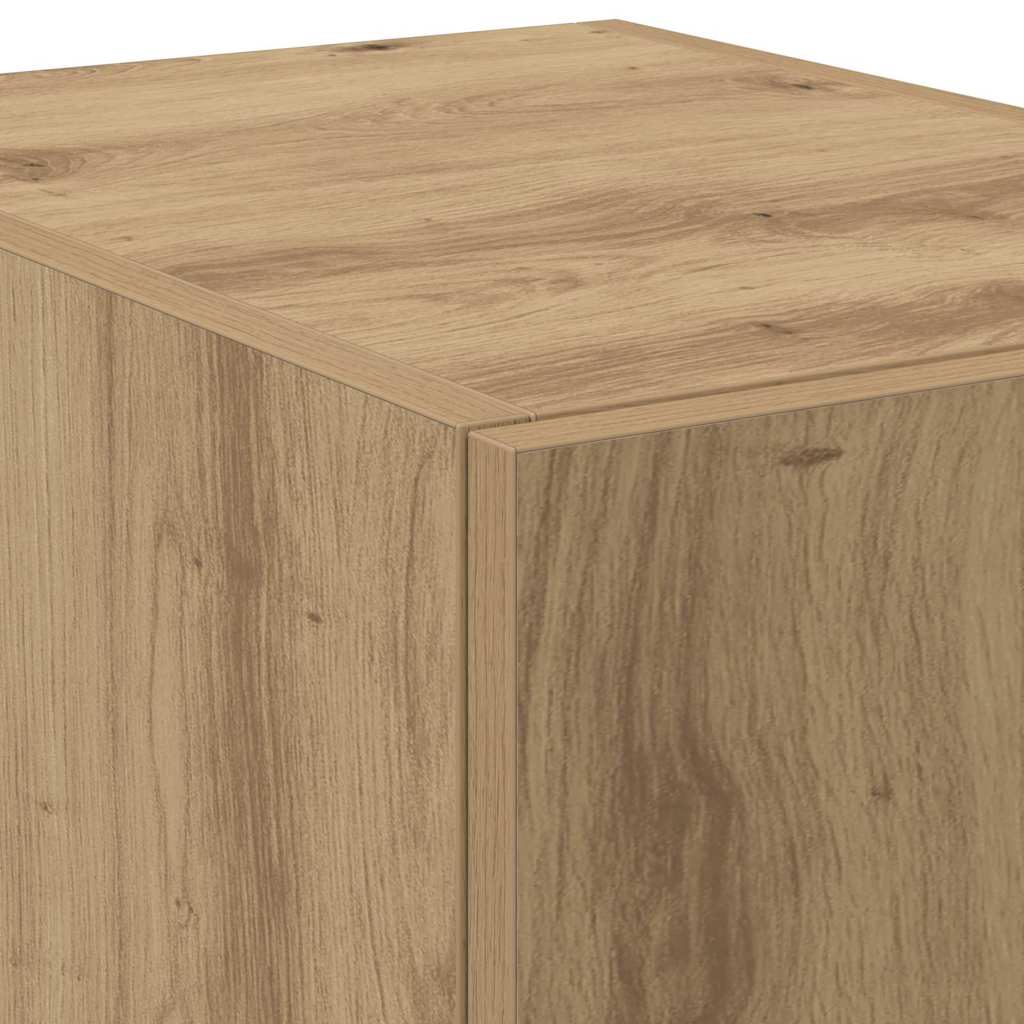 Highboard 2 pcs Artisan-Eiche 30 x 42,5 x 185 cm