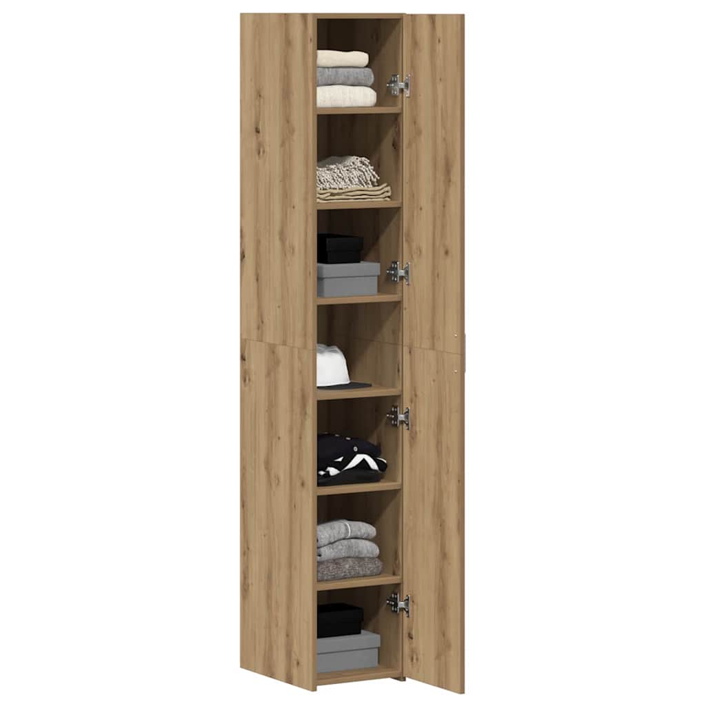 Highboard 2 pcs Artisan-Eiche 30 x 42,5 x 185 cm