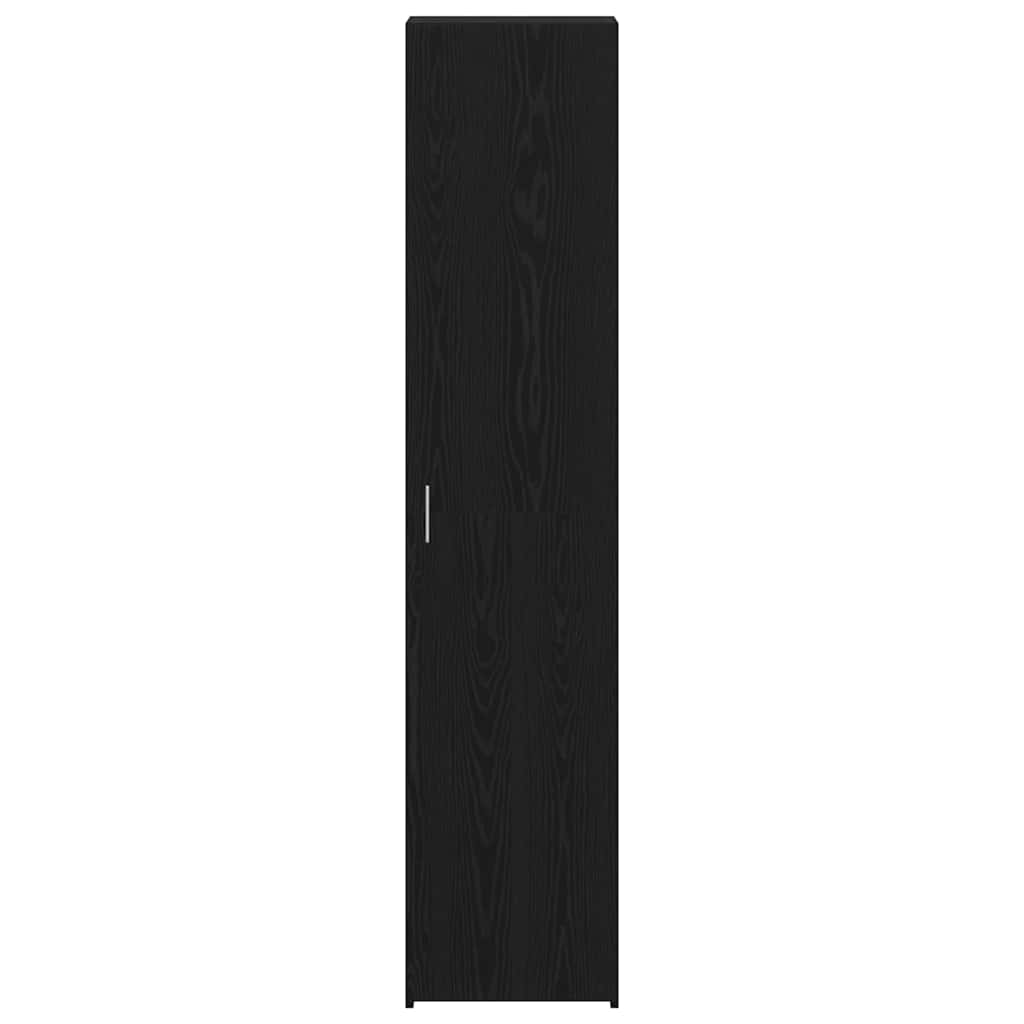 Highboard Schwarz Eichen-Optik 40 x 42,5 x 185 cm