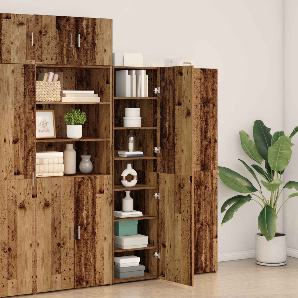 Highboard 2 pcs Altholz 50 x 42,5 x 185 cm