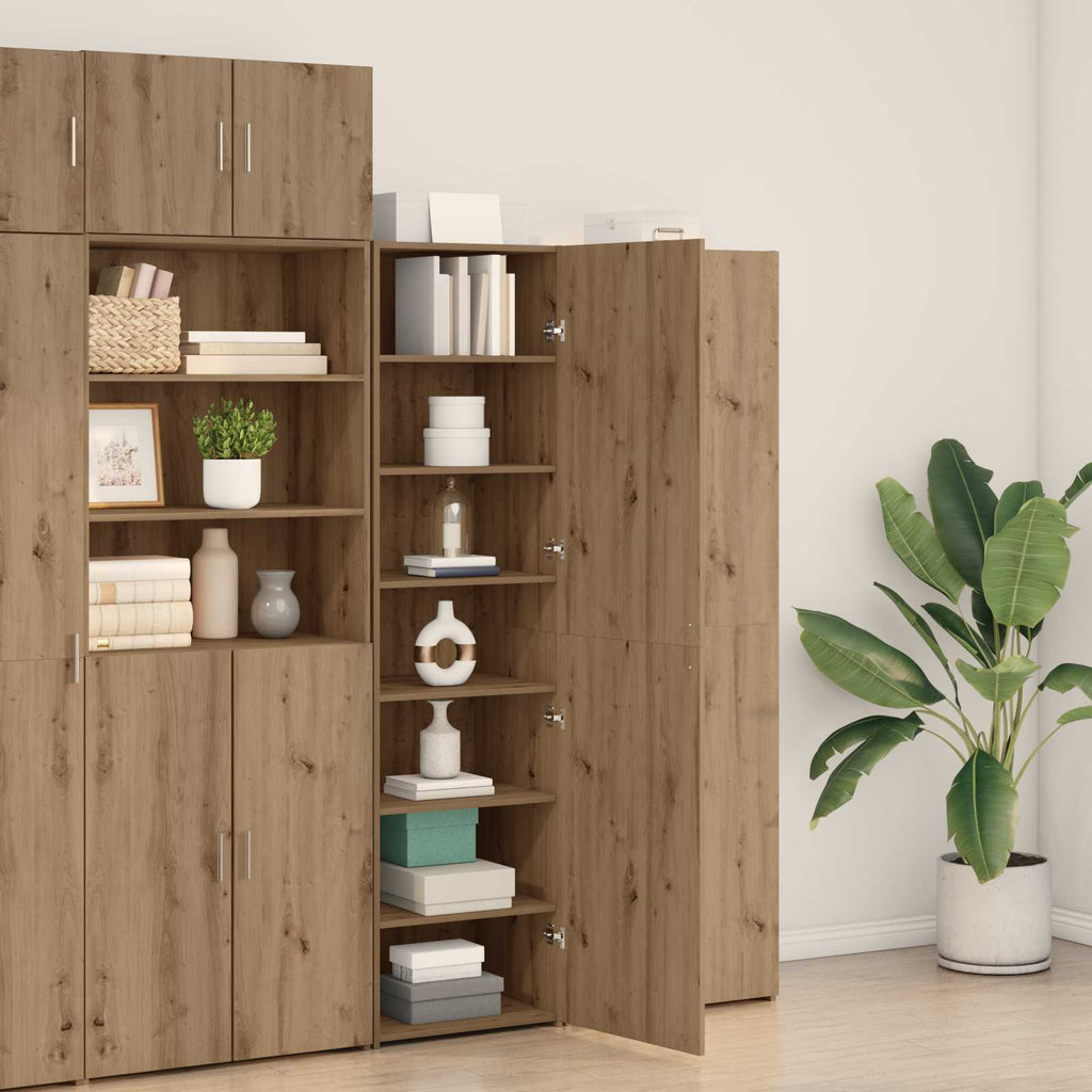 Highboard 2 pcs Artisan-Eiche 50 x 42,5 x 185 cm