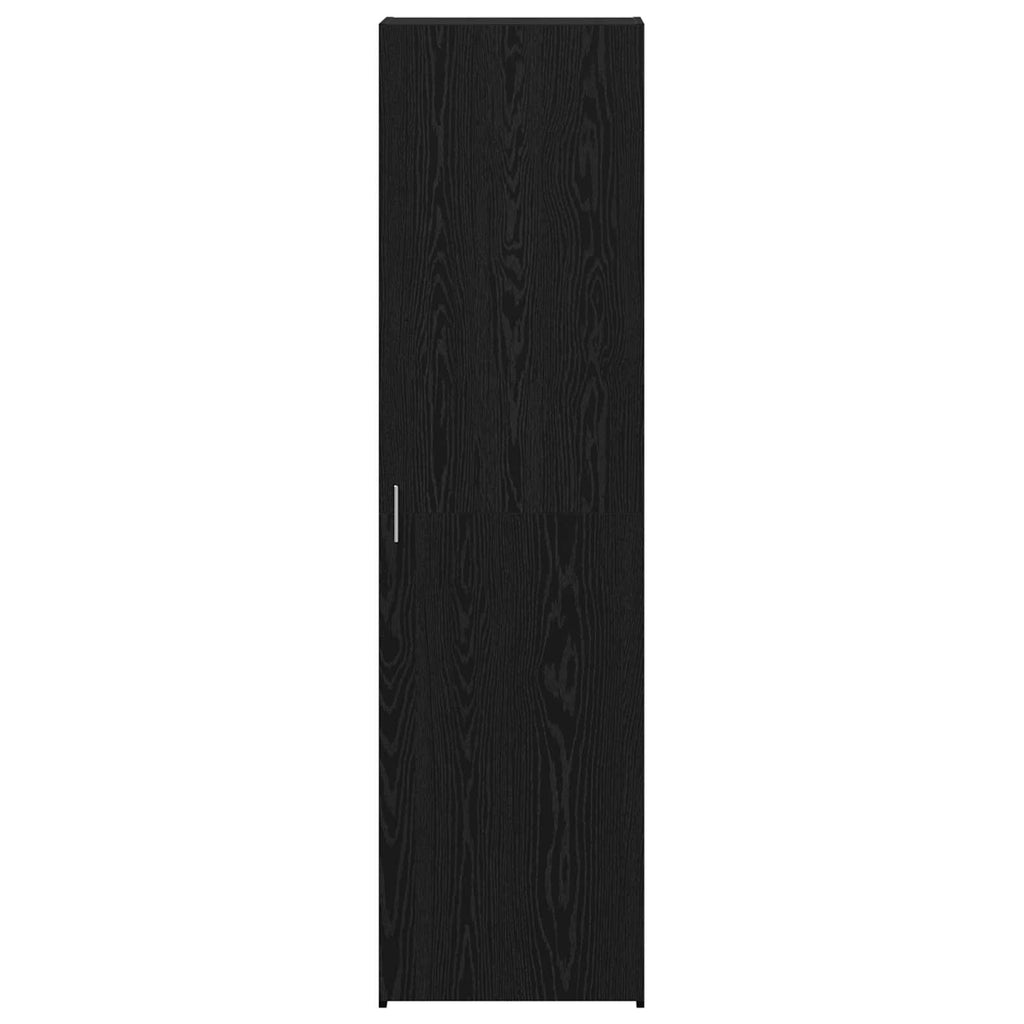 Highboard 2 pcs Schwarz Eichen-Optik 50 x 42,5 x 185 cm