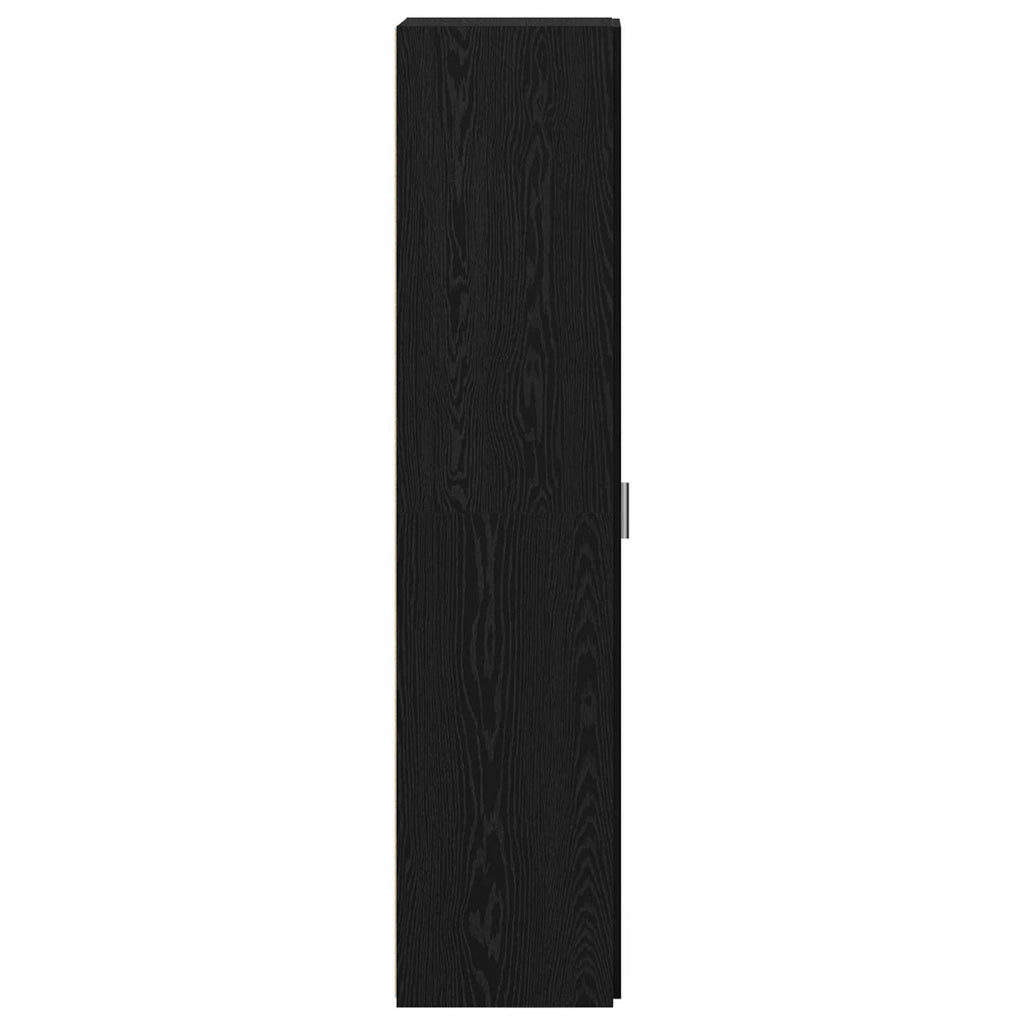 Highboard 2 pcs Schwarz Eichen-Optik 50 x 42,5 x 185 cm