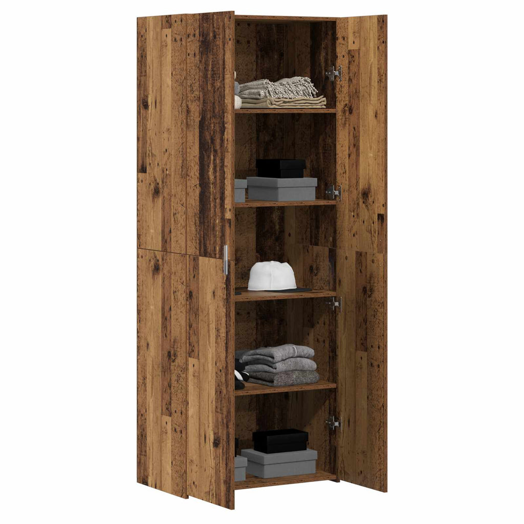 Highboard 2 pcs Altholz 70 x 42,5 x 185 cm