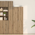 Highboard 2 pcs Artisan-Eiche 70 x 42,5 x 185 cm