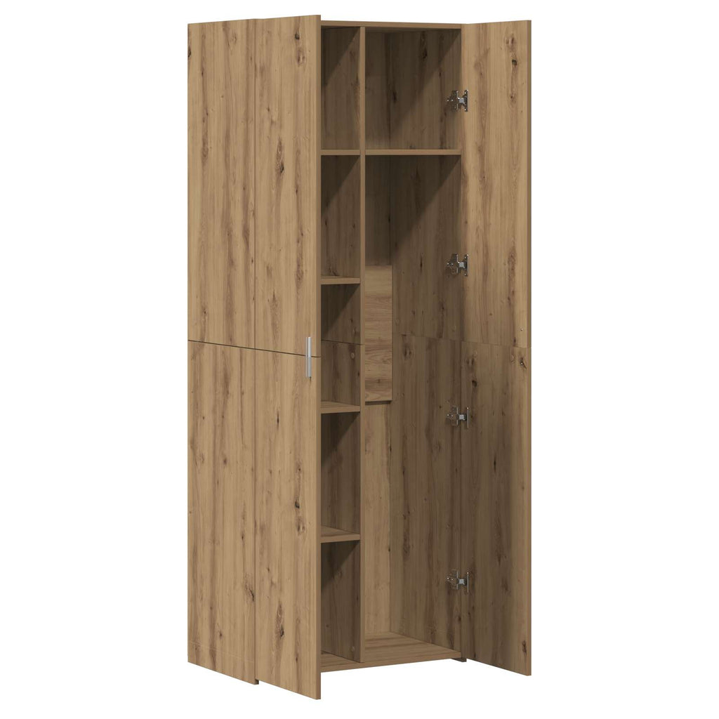 Highboard 2 pcs Artisan-Eiche 70 x 42,5 x 185 cm