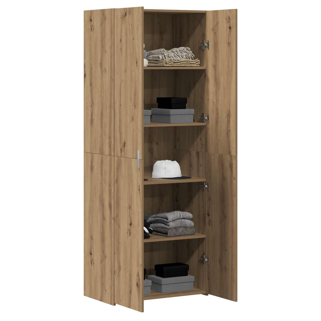 Highboard 2 pcs Artisan-Eiche 70 x 42,5 x 185 cm