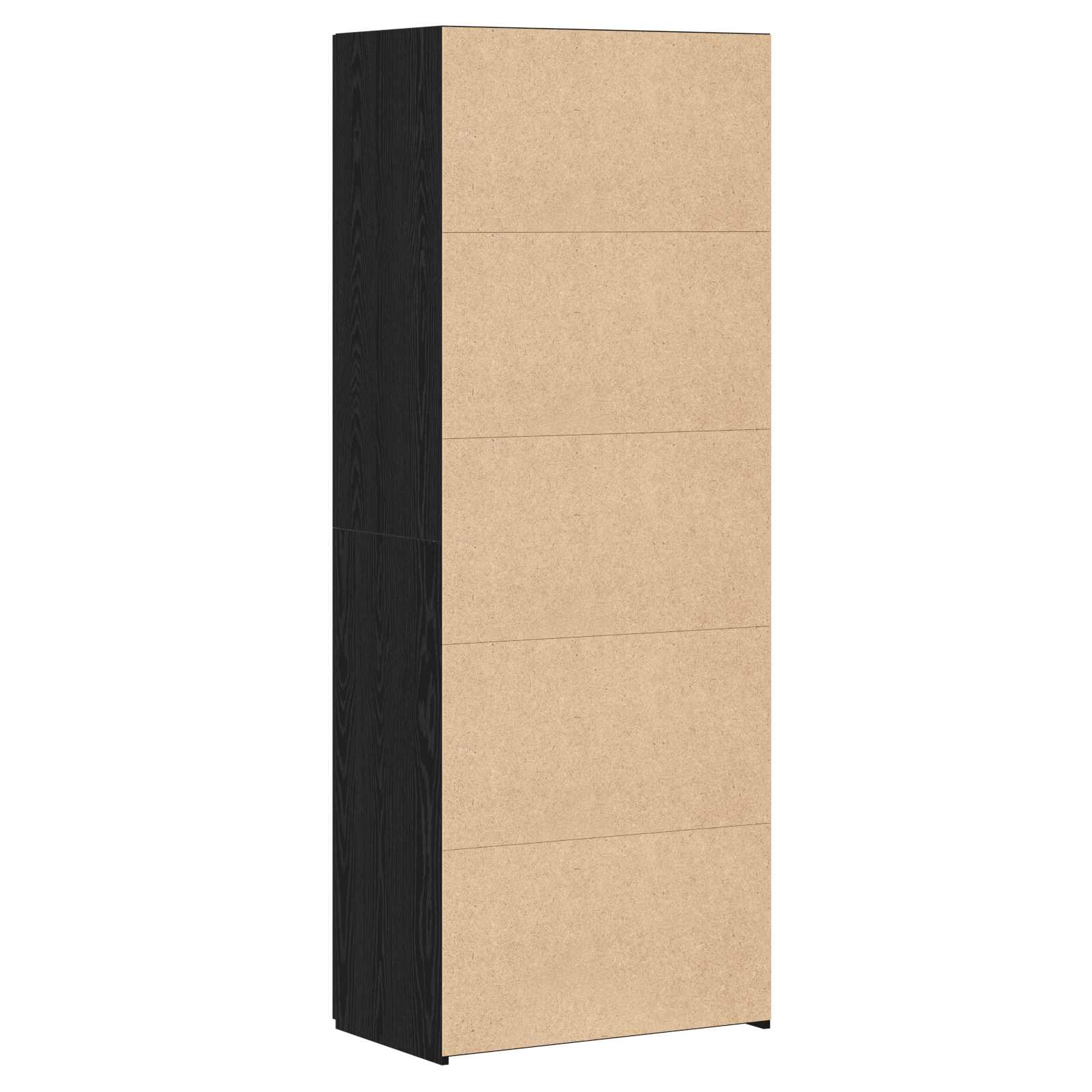 Highboard 2 pcs Schwarz Eichen-Optik 70 x 42,5 x 185 cm