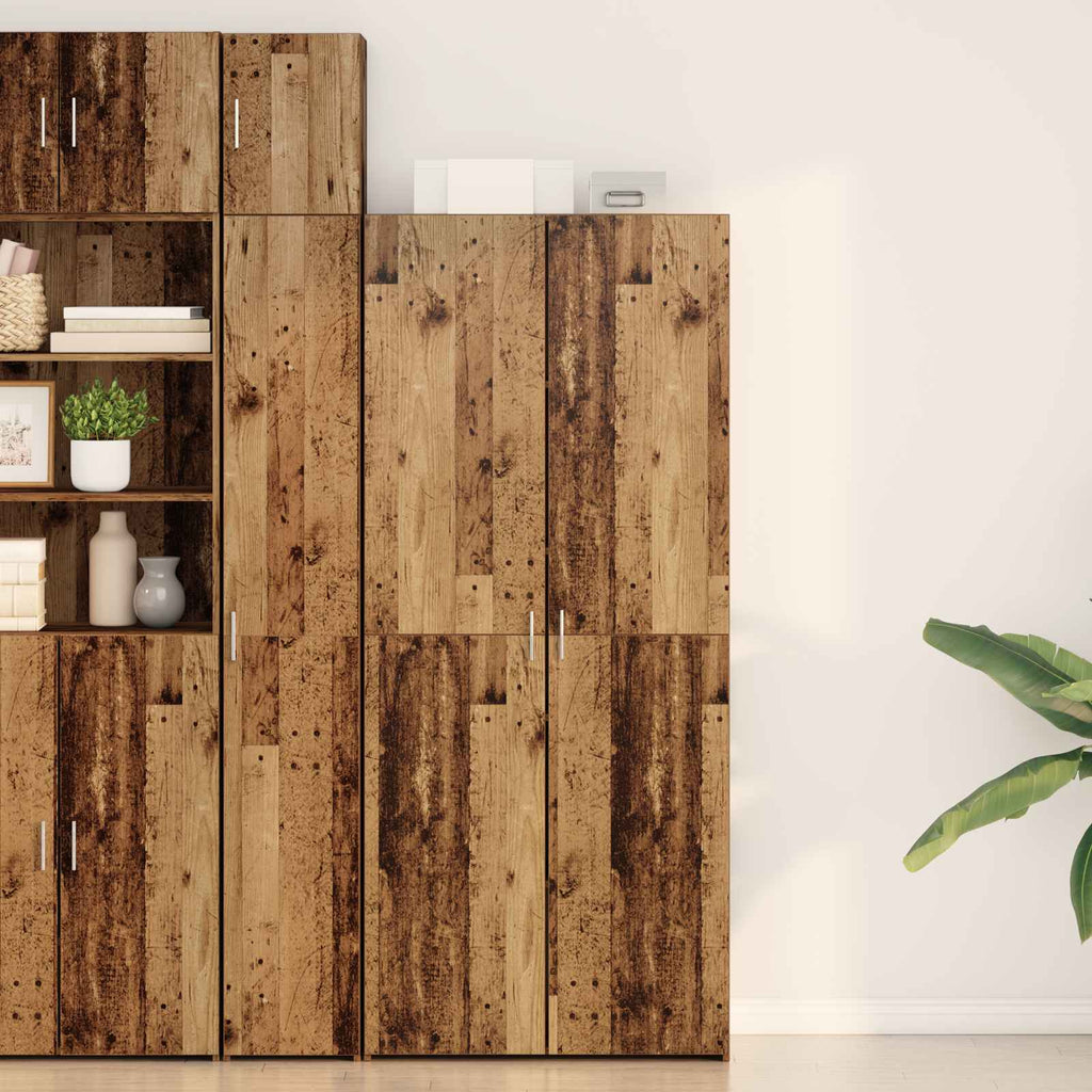 Highboard 2 pcs Altholz 80 x 42 x 185 cm