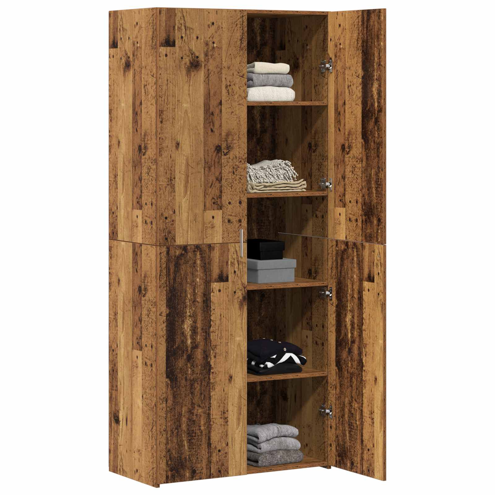 Highboard 2 pcs Altholz 80 x 42 x 185 cm